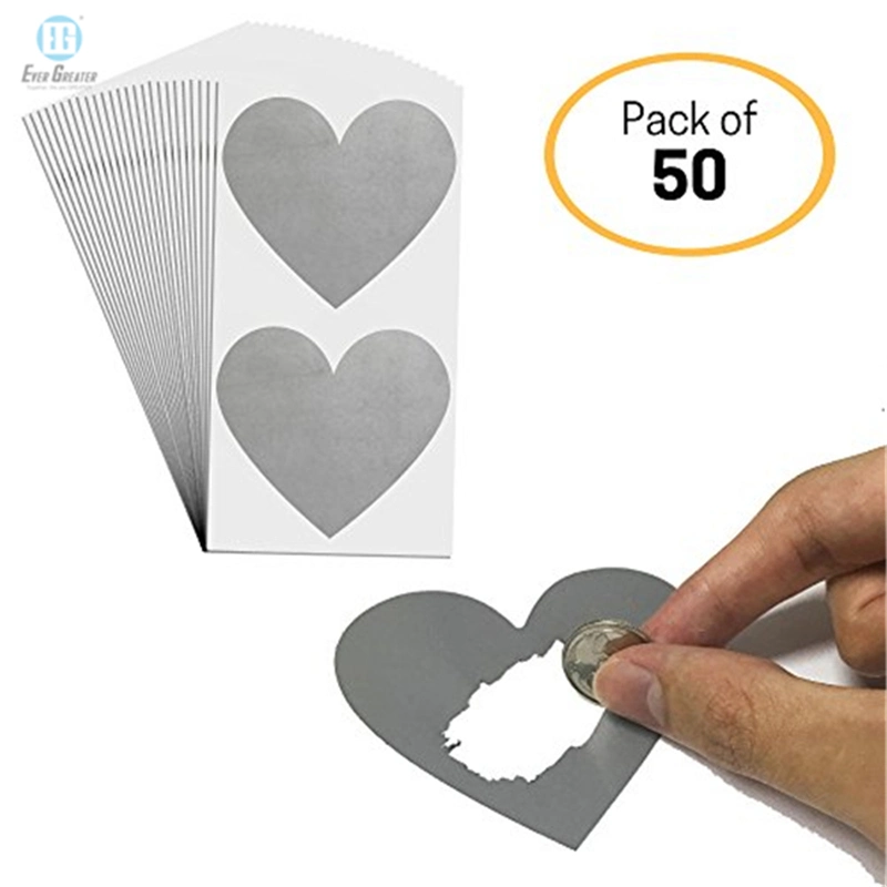 Customized Strong Adhesive Waterproof Transparent Sticker Scratch Stickers Adhesive Sticker