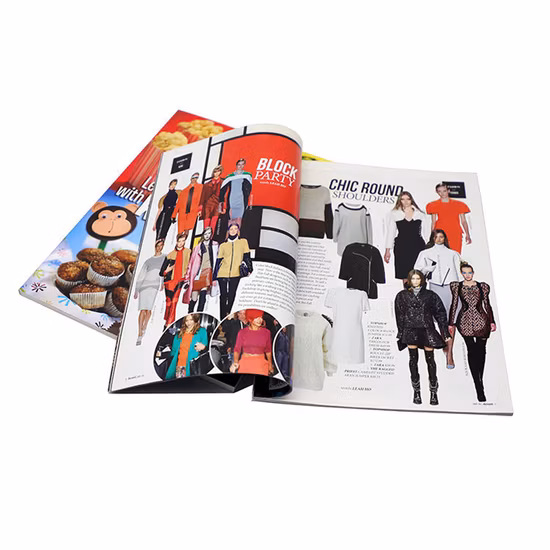 Kundenspezifische Mode-Farb-Offset-Karton-Karton-Buch-Broschüren-Broschüren-Druckdienste China-Hersteller-Katalog Magazin-Druckkatalog