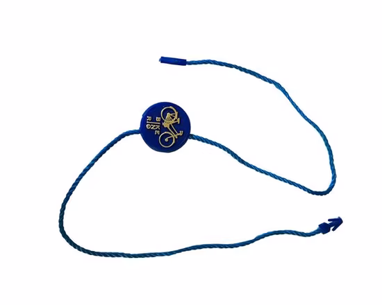 Kleidung zum Aufhängen von Körnern, Wachsseil, Band zum Aufhängen von Körnern, individuelles Gepäck, doppelter Einsatz zum Aufhängen von Seilen, Markenbeschriftung, Regenschirm, bronzierende Hangtag-Siegelschnüre