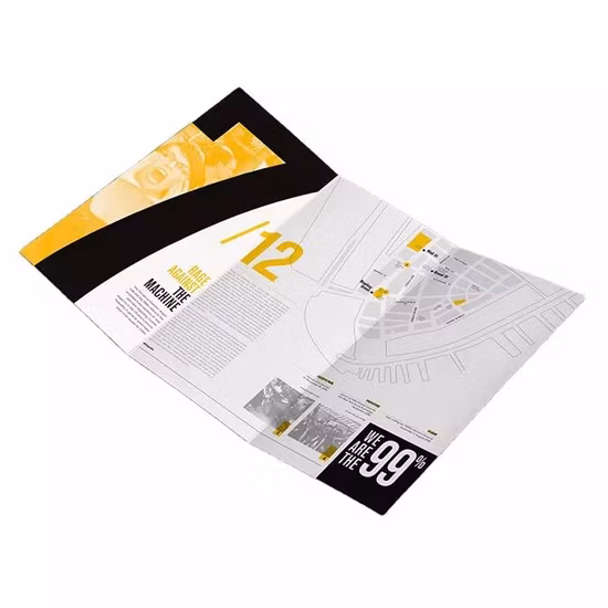 Kundenspezifischer wasserfester Postkarten-Flyer-Druck aus beschichtetem Papier, A4-A5-Broschüre
